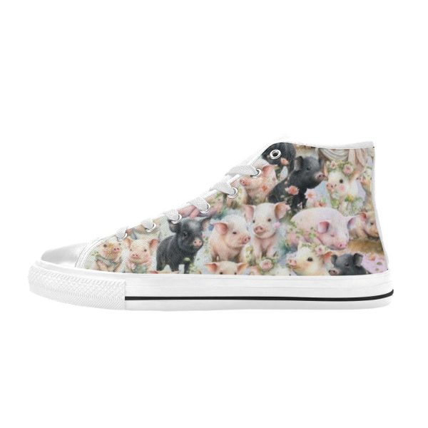 Cute Pigs – High Top Shoes_8254